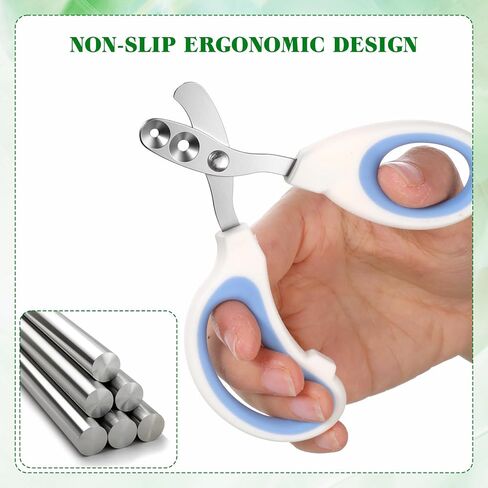 2 Pcs Stainless Steel Bearded Dragon Nail Clippers Professional Lizard Nail File, Reptiles Supplies, Pet Grooming Tool, Turtles Chameleon Trimmer, Precise Angled Edges, for Lguana Hedgehog in Kuwait