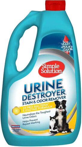 Simple Solution Urine Destroyer, Pet Urine Enzyme Cleaner, Gallon in Kuwait