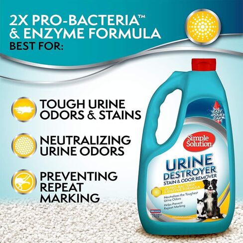 Simple Solution Urine Destroyer, Pet Urine Enzyme Cleaner, Gallon in Kuwait