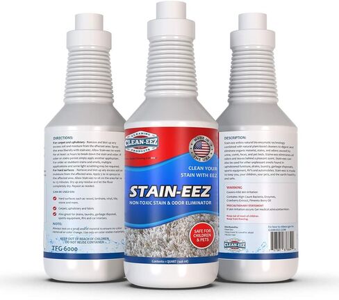 Clean-eez Stain-eez Carpet Cleaner Spray – Pro-Biotics & Enzyme Power for Ultimate Stain & Odor Elimination – Best Pet Carpet Cleaner in Saudi Arabia