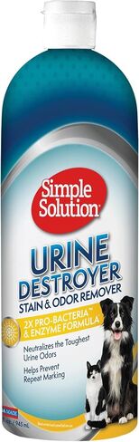 Simple Solution Urine Destroyer, Pet Urine Enzyme Cleaner, Dog Stains, 32oz in Kuwait