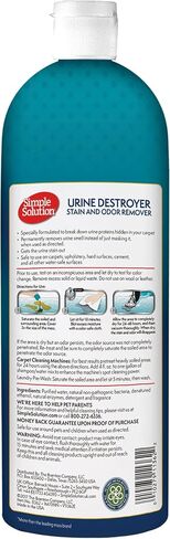 Simple Solution Urine Destroyer, Pet Urine Enzyme Cleaner, Dog Stains, 32oz in Kuwait