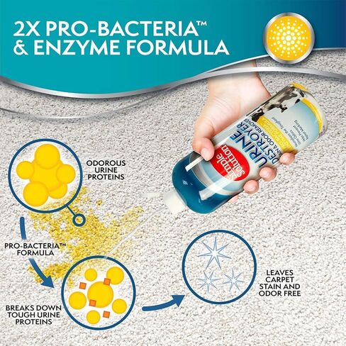 Simple Solution Urine Destroyer, Pet Urine Enzyme Cleaner, Dog Stains, 32oz in Kuwait