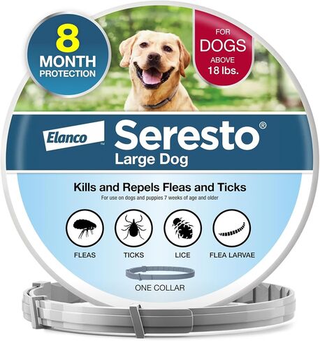 Seresto 8-Month Flea & Tick Collar for Large Dogs Over 18 lbs., 1ct in Saudi Arabia