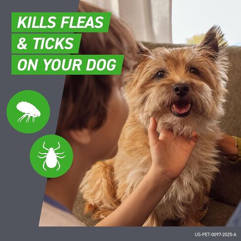 FRONTLINE Plus Flea & Tick Spot Treatment for Small Breed Dogs 5-22 lbs. (Orange) Count of 3 in Kuwait