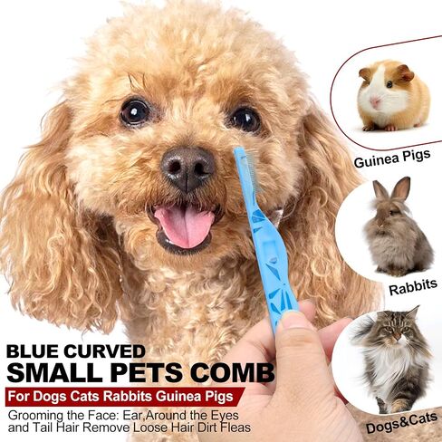 Blue Small Dog Comb for Grooming Dog Eye Comb Dog Flea Comb in Kuwait