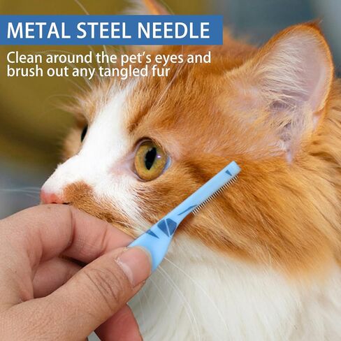 Blue Small Dog Comb for Grooming Dog Eye Comb Dog Flea Comb in Kuwait