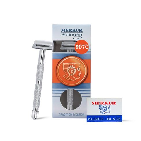 Merkur Moustache / Eyebrow Razor - Chrome in Kuwait