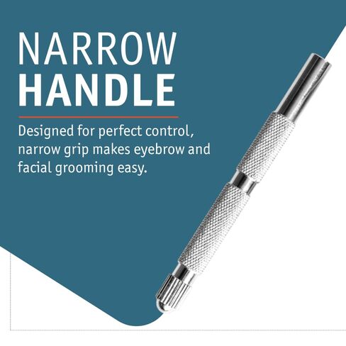 Merkur Moustache / Eyebrow Razor - Chrome in Kuwait