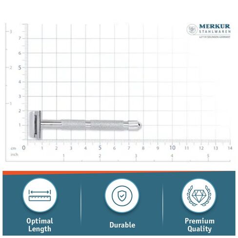 Merkur Moustache / Eyebrow Razor - Chrome in Kuwait