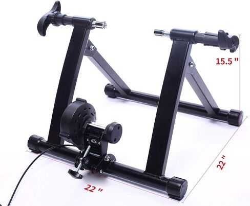BalanceFrom Bike Trainer Stand Steel Bicycle Exercise Magnetic Stand with Front Wheel Riser Block in Kuwait