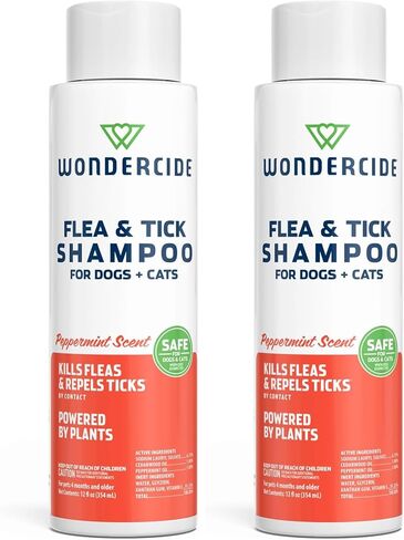 Wondercide - Flea & Tick Shampoo for Dogs and Cats - Peppermint - 12 Fl oz in Kuwait