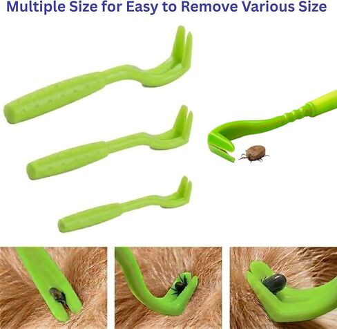 Evollax Tick Removal Tool – 7 Pack Tick Remover Tool for Humans and Pets | Tick Removal Kit Includes Tick Tweezers & Tick Comb for Dogs | Tick Prevention for Dogs and Cats Safely Removes Entire Tick in Kuwait
