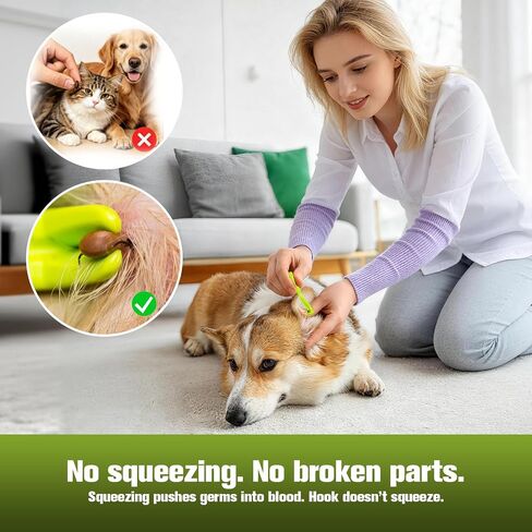 10 Pcs Tick Removal Tool Kit for Dogs, Cats & Humans in Saudi Arabia