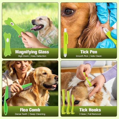 10 Pcs Tick Removal Tool Kit for Dogs, Cats & Humans in Saudi Arabia