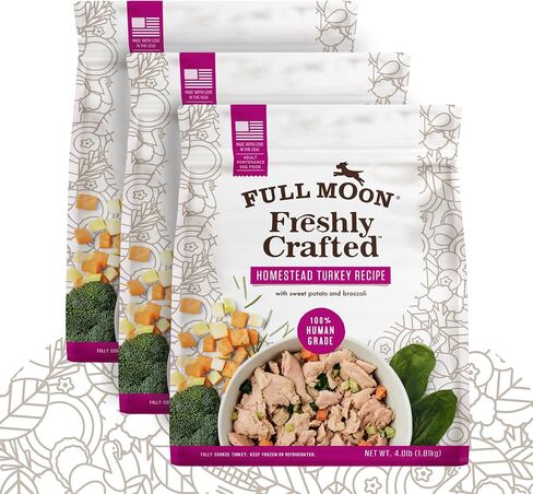 Full Moon® Freshly Crafted Chicken Frozen Fresh Dog Food 64 oz (Pack of 3) in Kuwait