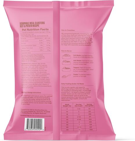 NOMNOMNOW Nom Nom Scoopable Meal Clusters - Beef & Potato Recipe, 6lb Bag in Kuwait