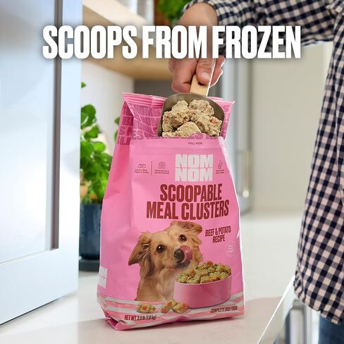 NOMNOMNOW Nom Nom Scoopable Meal Clusters - Beef & Potato Recipe, 6lb Bag in Kuwait
