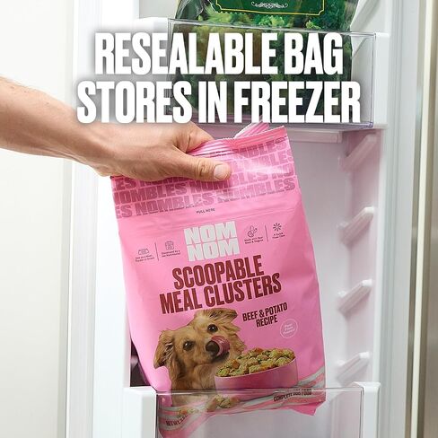NOMNOMNOW Nom Nom Scoopable Meal Clusters - Beef & Potato Recipe, 6lb Bag in Kuwait