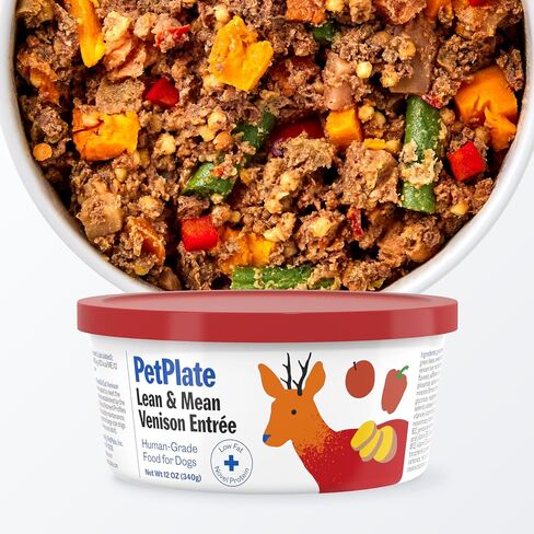 PetPlate Human-Grade Fresh Dog Food, Chompin’ Chicken Entrée – Wet Dog Food for All Breeds – High-Protein, Natural – 12-oz Cups, Case of 6 in Kuwait