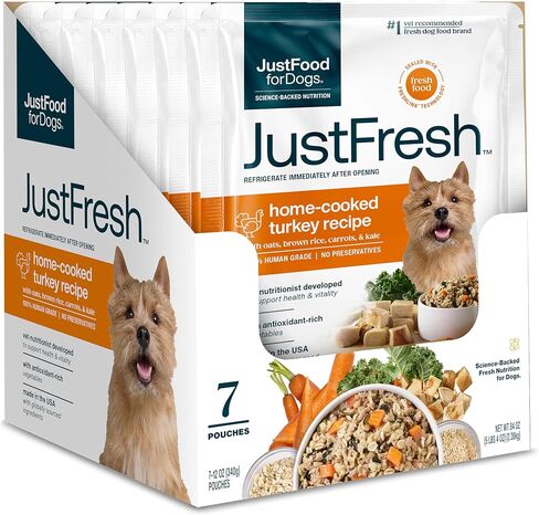 JustFoodForDogs JustFresh Fresh Wet Dog Food or Topper - Chicken, 7 Pack in Saudi Arabia