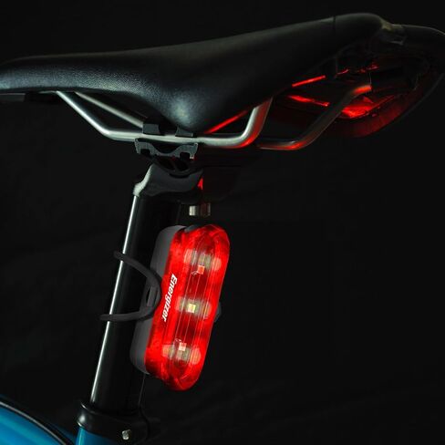 Energizer X400 Rechargeable Bike Light, IPX4 Water Resistant, Compact and Lightweight Design, Front Clip Light and Rear LED Light for Visibility in Kuwait