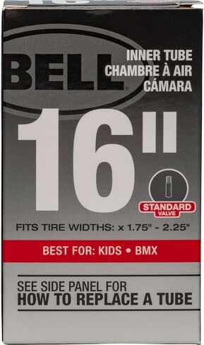 Bell 16-Inch Universal Inner Tube, Width Fit Range 1.75-Inch to 2.25-Inch, Black in Saudi Arabia