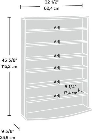 Sauder Beginnings Multimedia Storage Tower, Cinnamon Cherry finish in Kuwait