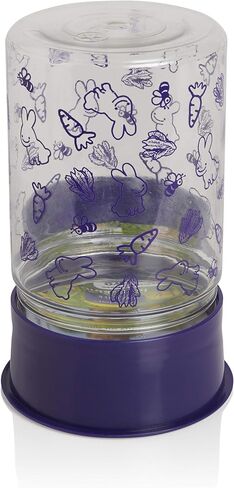 Lixit Reversible Waterer/Feeder for Rabbits and Other Small Animals. (Pack of 1),Purple in Kuwait
