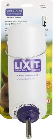 Lixit Pet Wide Mouth Water Bottle (16 oz), translucent, 8802 in Kuwait
