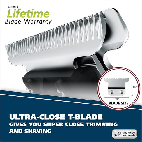 Wahl Aqua Blade Rechargeable Wet/Dry Lithium Ion Deluxe Trimming Kit with 3 Interchangeable Heads for Detailing, & Grooming Beards, Mustaches, Stubble, Ear, Nose, & Body – Model 9899-100 in Kuwait