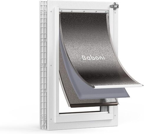 Baboni Dog Door for Door,3-Flap,Durable Plastic Frame,Large in Saudi Arabia