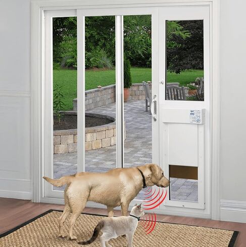 Power Pet Smart Automatic Electronic Pet Door by High Tech Pet (Patio Tall - 92½-96, Large, Non-WiFi) in Saudi Arabia