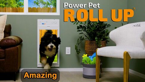 Power Pet Smart Roll Up Automatic Dog Door, WiFi (Wall Mount, Large) in Saudi Arabia