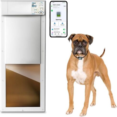 Power Pet Smart Automatic Electronic Pet Door by High Tech Pet (Wall Mount, Large, WiFi Enabled - App Control) in Saudi Arabia