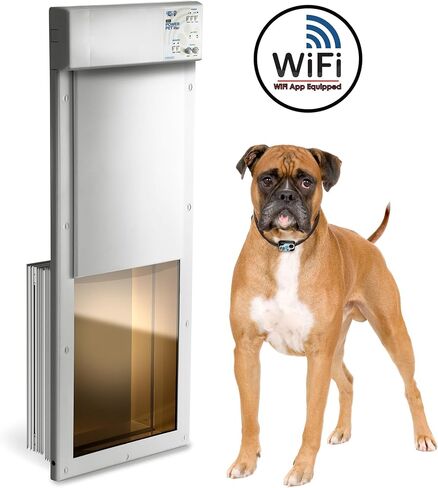 Power Pet Smart Automatic Electronic Pet Door by High Tech Pet (Wall Mount, Large, WiFi Enabled - App Control) in Saudi Arabia