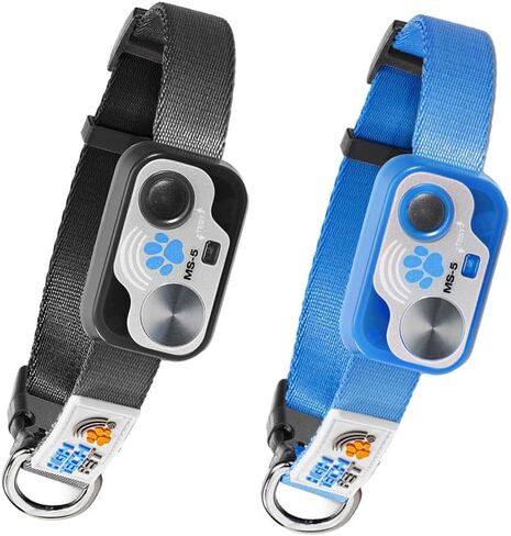 Genuine MS-5® Automatic Smart Pet Door Collar 2-Pack, Tested & Certified by High Tech Pet - Black & Blue in Saudi Arabia