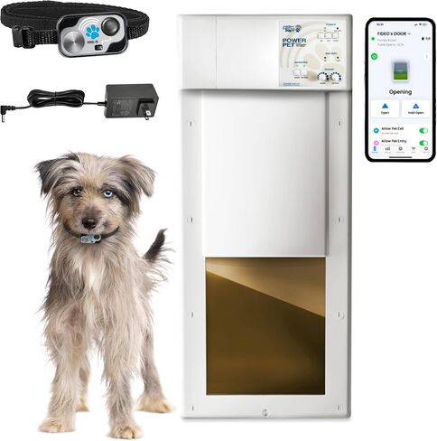Power Pet Smart Automatic Electronic Pet Door by High Tech Pet (Wall Mount, Medium, WiFi Enabled - App Control) in Saudi Arabia