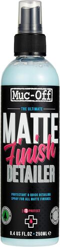 Muc Off Matt Finish Detailer, 250 Milliliters - Premium Protectant and Detailing Spray for Matt and Satin Finishes - for Use On Bikes and Motorcycles, blue in Saudi Arabia