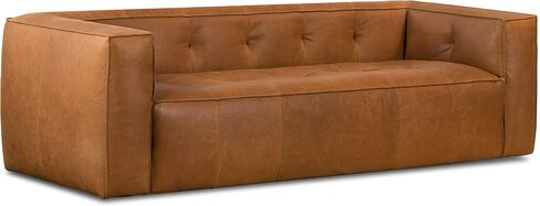 POLY & BARK Capa Sofa in Full-Grain Pure-Aniline Italian Leather, Saddle Tan in Kuwait