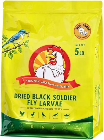 UCM Group 10LB يرقات ذبابة الجندي الأسود المجففة للدجاج والطيور والحيوانات الأليفة الصغيرة in Kuwait