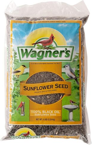Wagner's 52023 Black Oil Sunflower Seed Wild Bird Food, 5-Pound Bag in Saudi Arabia