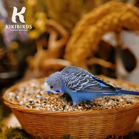 Freeze-Dried Chop & Seeds for Parakeet | Low Fat Food with Beta-Carotenoids, Calcium & Iodine | All Natural for Budgies & Small Parrots | Feather & Bone Health (2 lbs) in Kuwait
