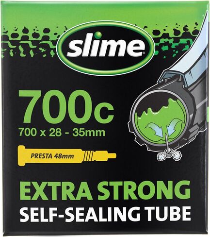 أنبوب داخلي للدراجة Slime 30086 مع مانع تسرب للثقب، قوي للغاية، إغلاق ذاتي، منع وإصلاح، صمام بريستا، 700 × 28-35 مم in Kuwait