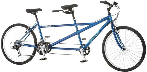 Pacific Dualie Adult Tandem Bike, 26-Inch Wheels, 2-Seater, 21-Speed, Linear Pull Brakes, Blue in Kuwait