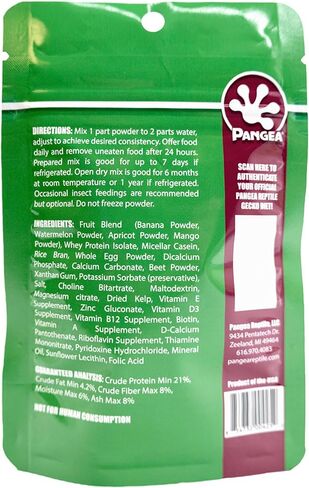Pangea Gecko Diet with Watermelon 2 oz in Kuwait
