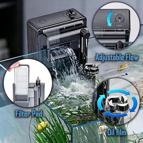 1.5 Gallon Fish Tank Starter Kits, Nano Glass Aquarium with Filter, Led Light for Aquascape DIY, Betta Fish, Gold Fish, Tetra Fish, Shrimp in Kuwait