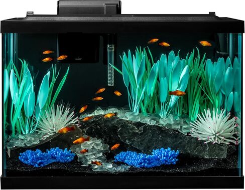 مجموعة خزان الأسماك Tetra ColorFusion سعة 20 جالون، تتضمن إضاءة LED وديكور in Kuwait