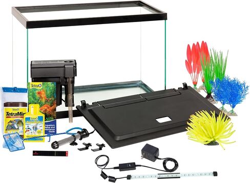 مجموعة خزان الأسماك Tetra ColorFusion سعة 20 جالون، تتضمن إضاءة LED وديكور in Kuwait
