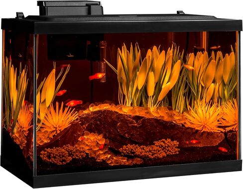 مجموعة خزان الأسماك Tetra ColorFusion سعة 20 جالون، تتضمن إضاءة LED وديكور in Kuwait
